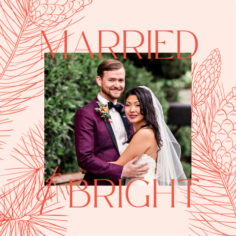Married & Bright Bamboo Ornament