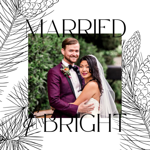 Married & Bright Bamboo Ornament