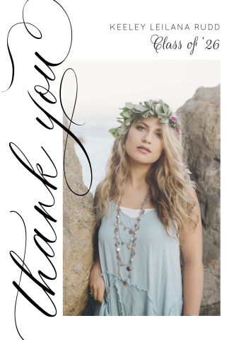Elegant Grad Thank You 