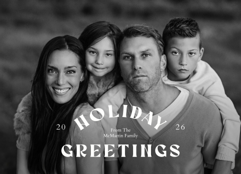 Holiday Greetings Horizontal Overlay