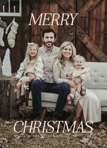 Vintage Stripes Christmas Overlay