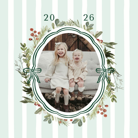 Christmas Bow Wreath Acrylic Ornament