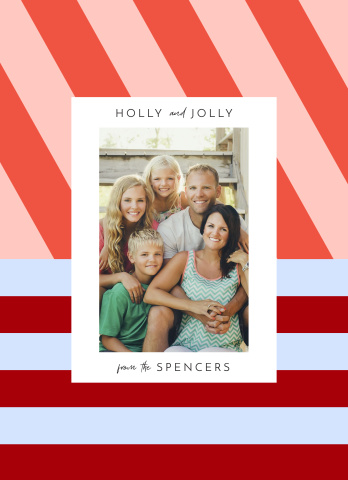 Holly Jolly Modern Stripes 