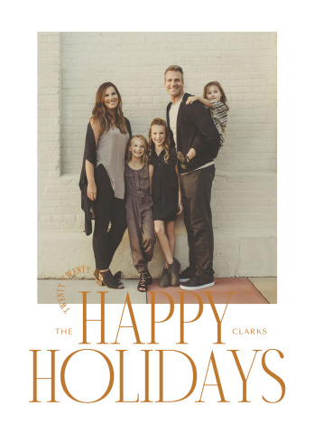 Happy Holidays Editorial Acrylic Block