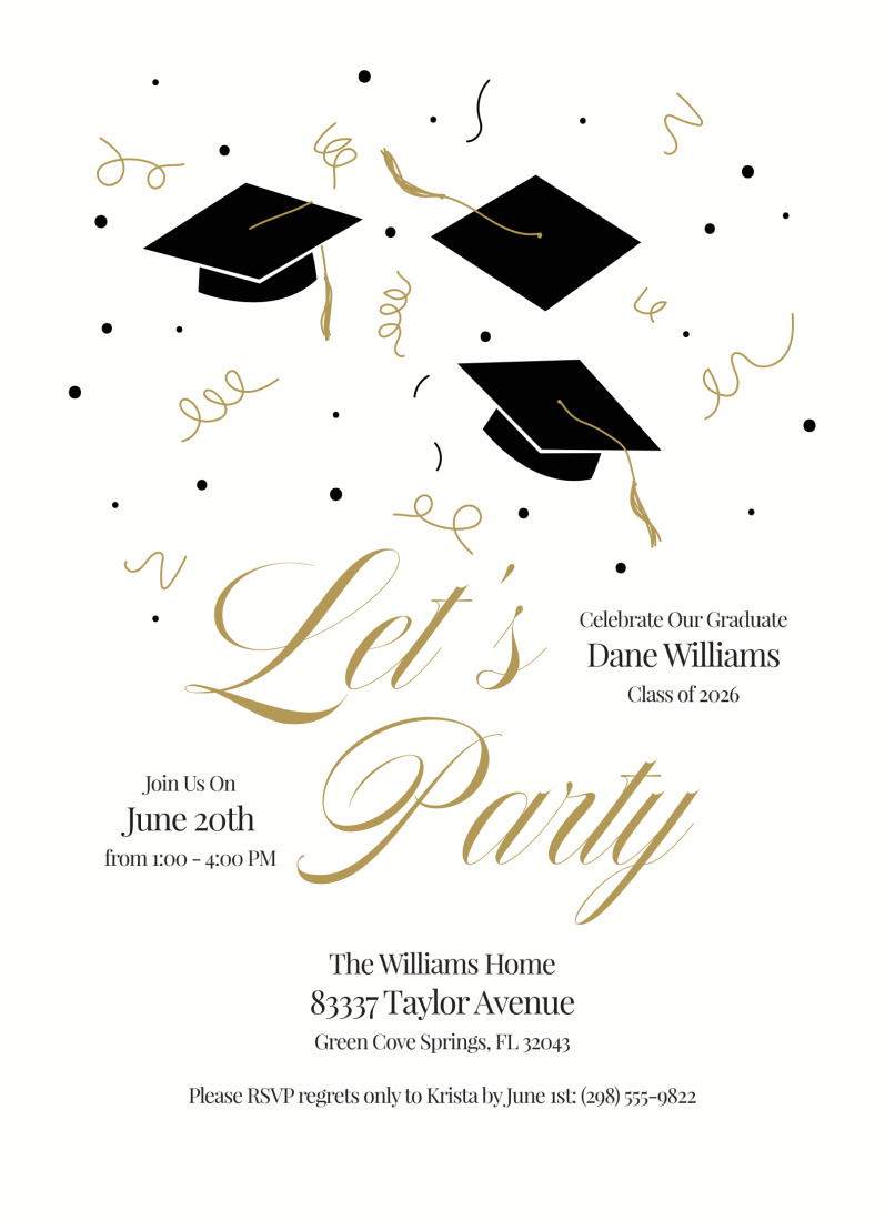 grad card printing Chez Gagn - Hilarious Letterpress Greeting Cards deckled invite will be loved by friends and family. Deco Grad Letterpress Card, Congrats