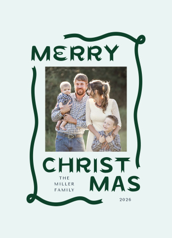 Banner Merry Christmas Acrylic Block