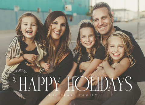 Happy Holidays Editorial Overlay