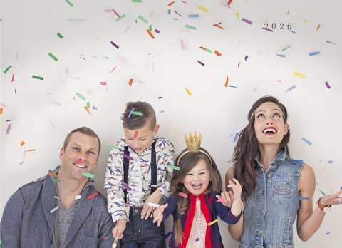 New Year Cheer Modern Holiday Foil Greeting