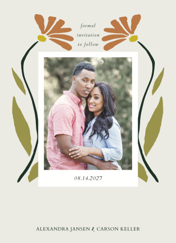 Golden Hour Blooms Save The Date