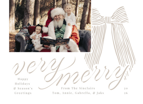 Very Merry Ribbon Card