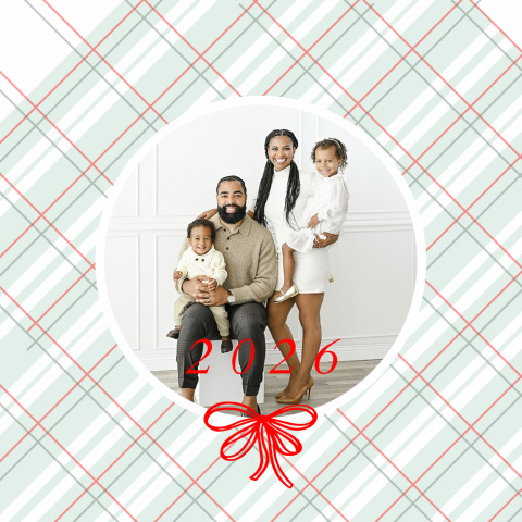 Holiday Wrapping Acrylic Ornament