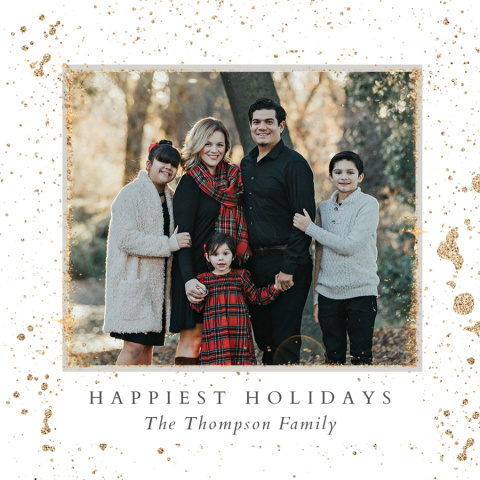 Gold Leaf Holiday Bamboo Ornament