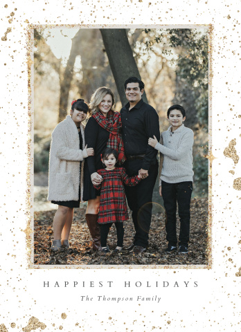 Gold Leaf Holiday Card