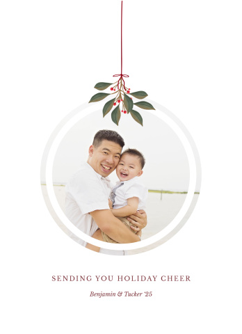 Mistletoe Minimal Acrylic Block