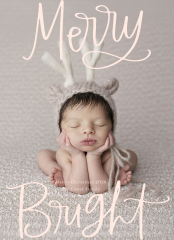 Lettered Merry Bright Overlay