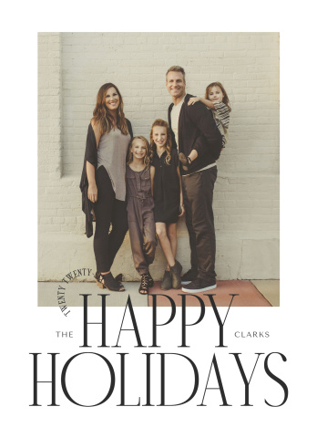 Happy Holidays Editorial Card