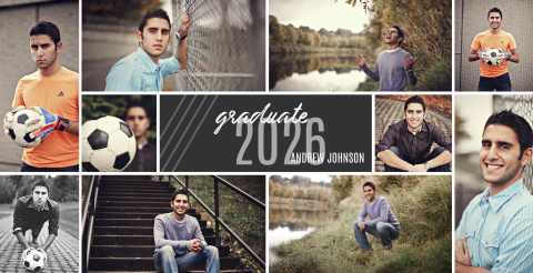 Lined Collage 5×10 Acrylic Block