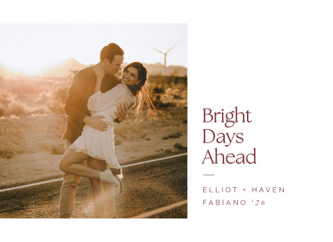 Delicate Line Bright Days Acrylic Block