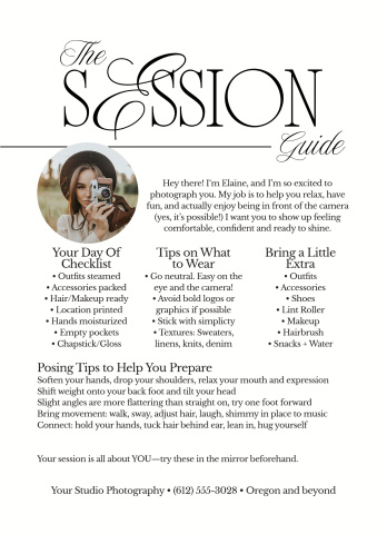Your Portrait Session Guide