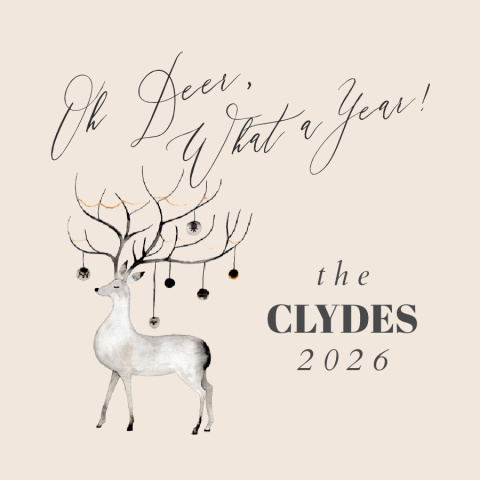 Oh Deer, What A Year Bamboo Ornament