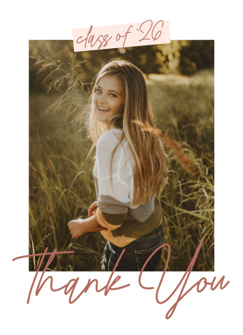 Class Of Sticker 2026 Thank You