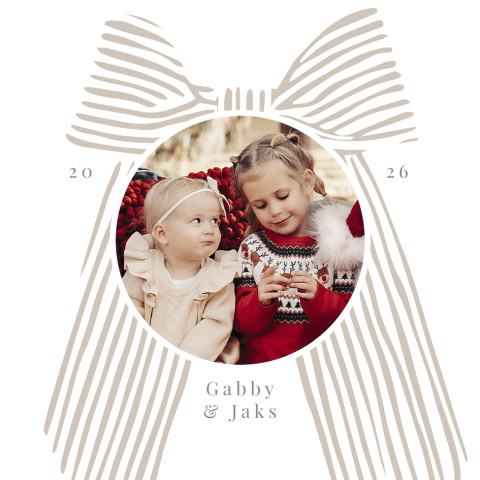 Very Merry Ribbon Bow Acrylic Ornament