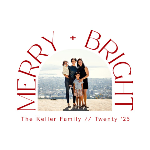 Merry + Bright Arch Bamboo Ornament