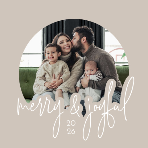 Merry + Joyful Acrylic Ornament
