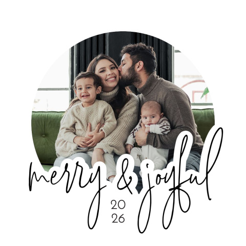 Merry + Joyful Acrylic Ornament