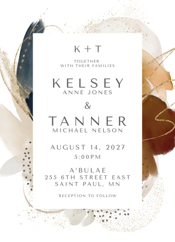 Modern Watercolor Acrylic Block