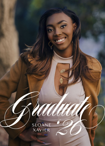 Curly Graduate Script Acrylic Block