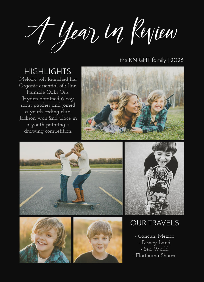 5 Photos layout