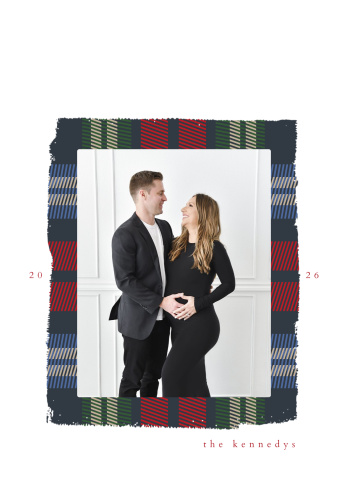 Glittered Flannel Frame Holiday