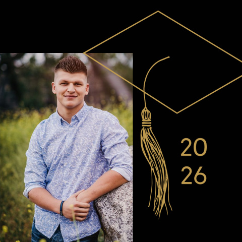 Hand-drawn Grad Tassel Bamboo Ornament