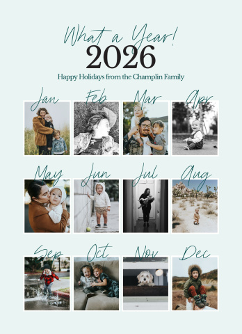 Throughout The Year Months Acrylic Block
