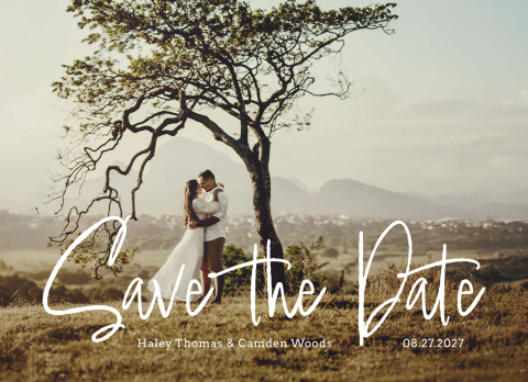 Save The Date Brushed 